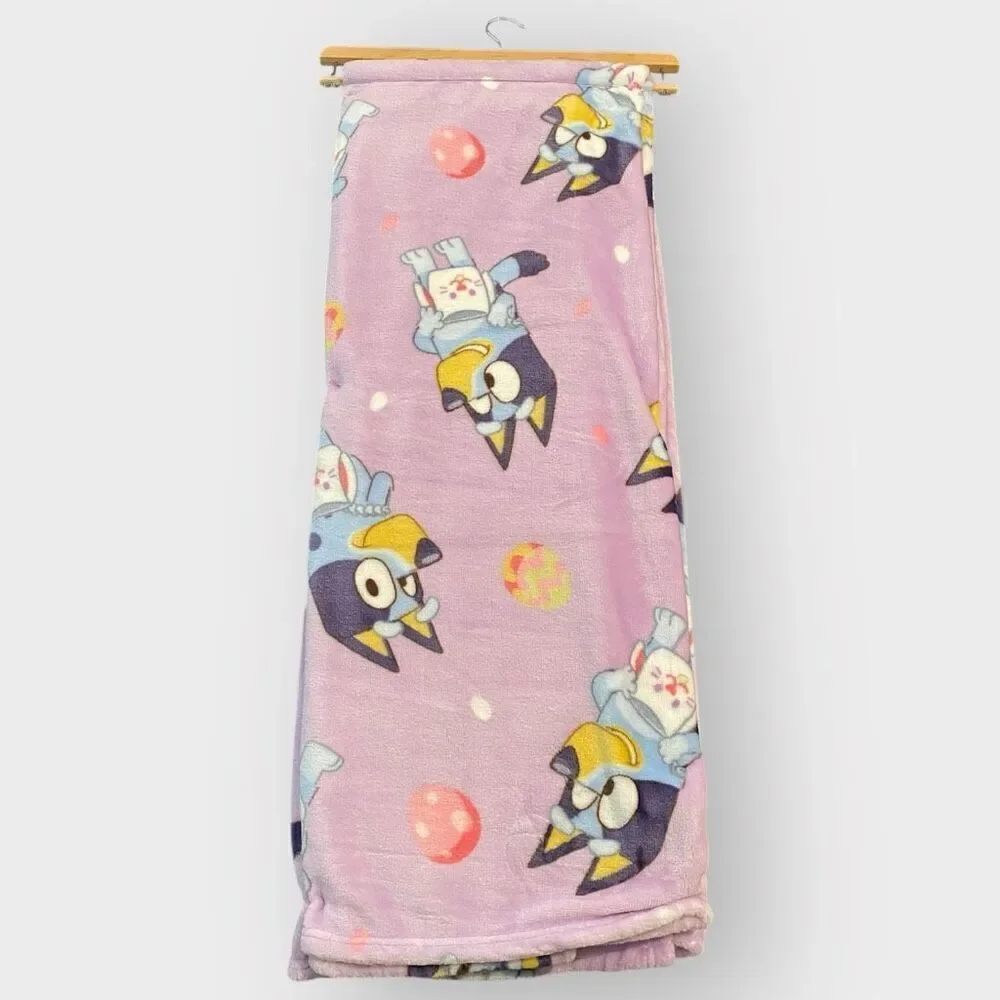 Disney Bluey Easter 50”x70” Silk Touch Throw Blanket New with Tags (b) New
